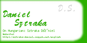 daniel sztraka business card